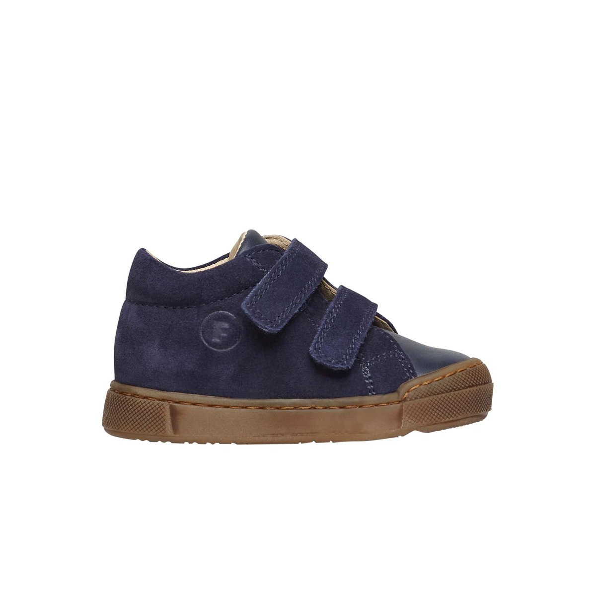 Baskets en cuir et suède SNOPES VL marine, FALCOTTO