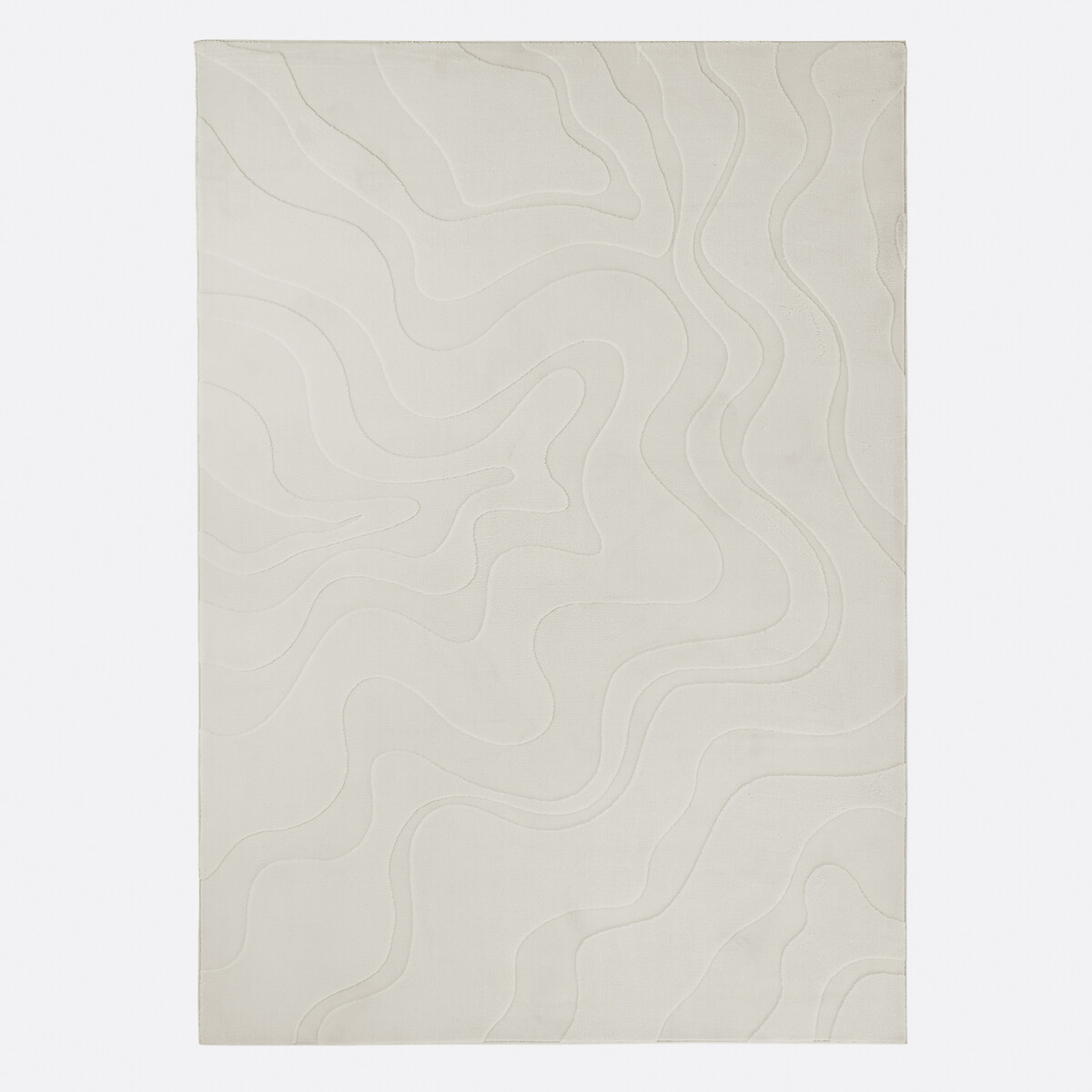 Tapis rectangulaire, motifs vagues, Gioma ecru, LA REDOUTE INTERIEURS