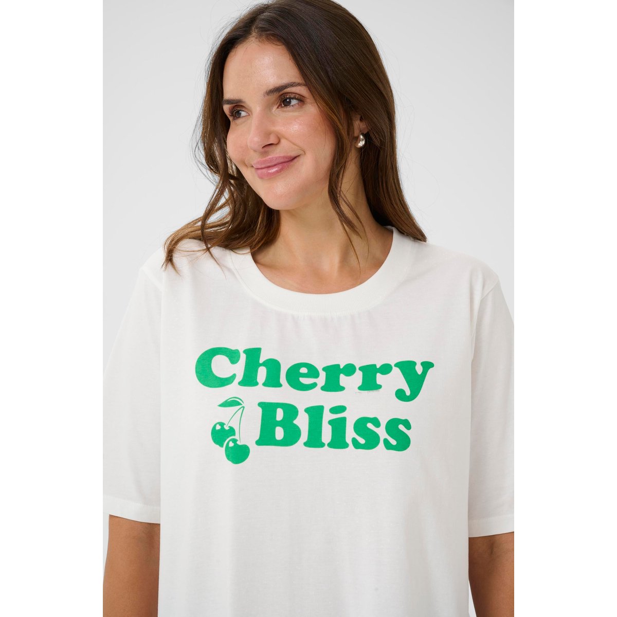 T-shirt à manches courtes blanc chalk, KAFFE CURVE