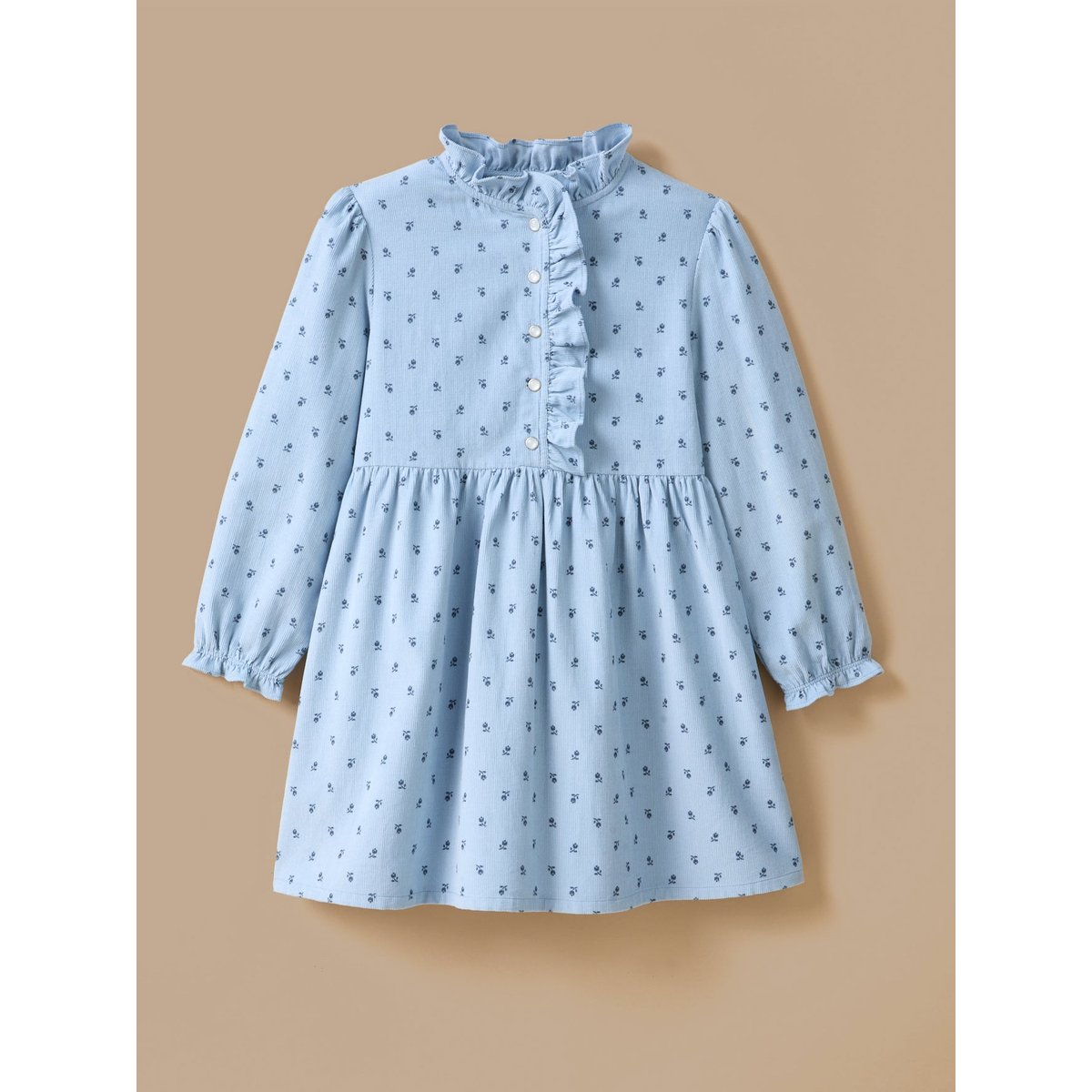 Robe imprimée en velours imprimé klein, CYRILLUS