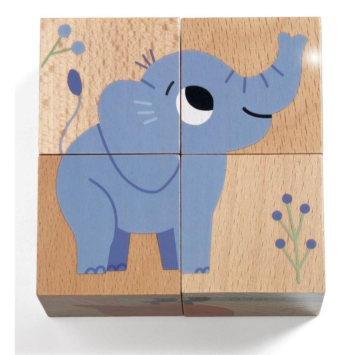 Puzzle beige, bleu, orange, DJECO