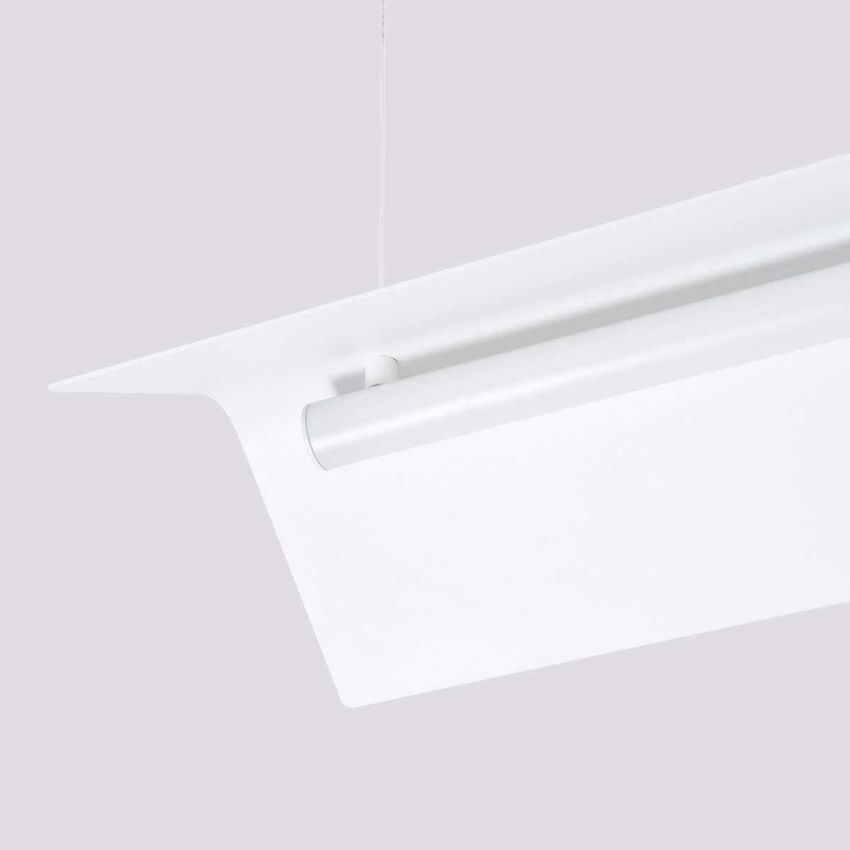 Suspension Acier Blanc LED 1 Elva blanc, EDEN