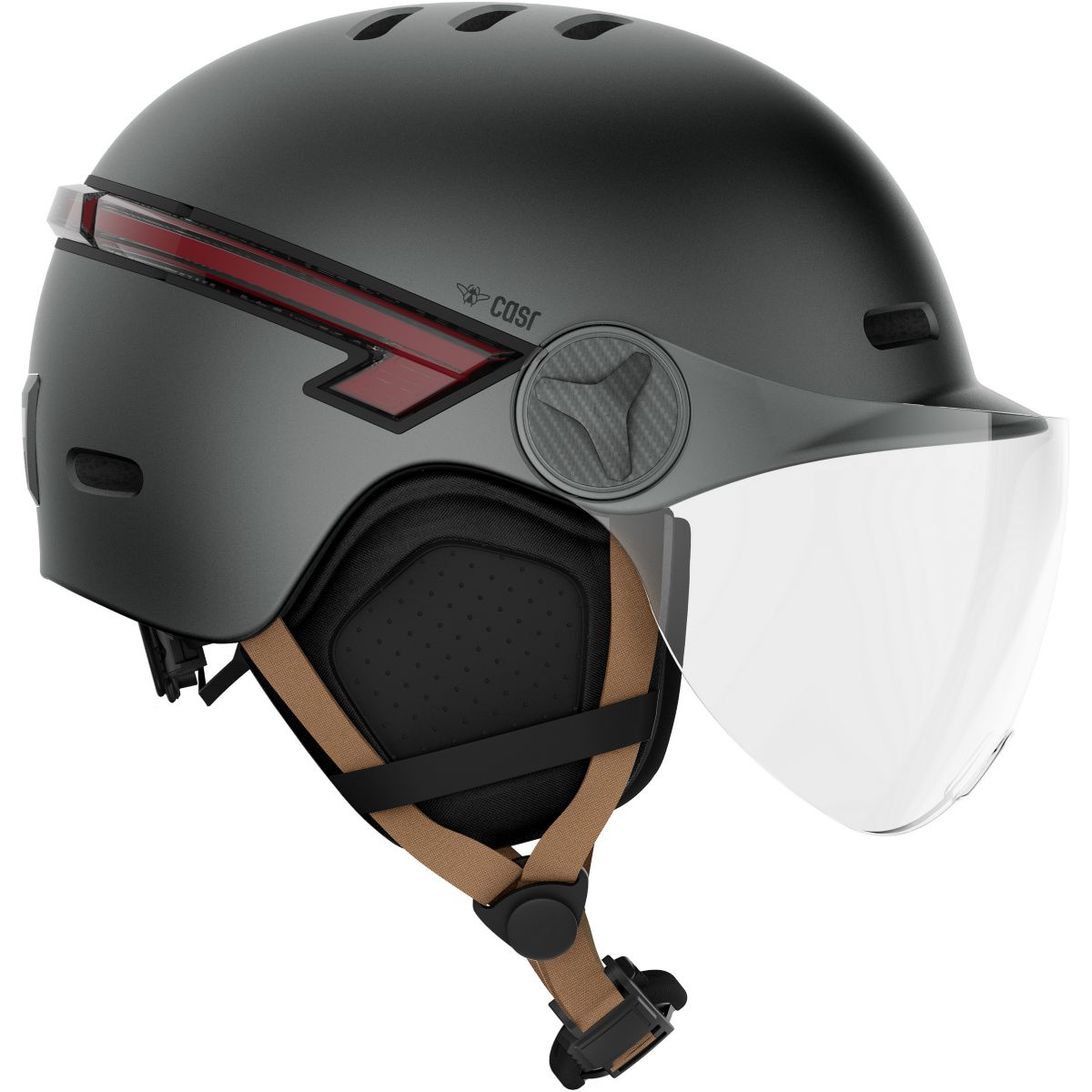 Casque trottinette Led Glow gris taille L gris, CASR