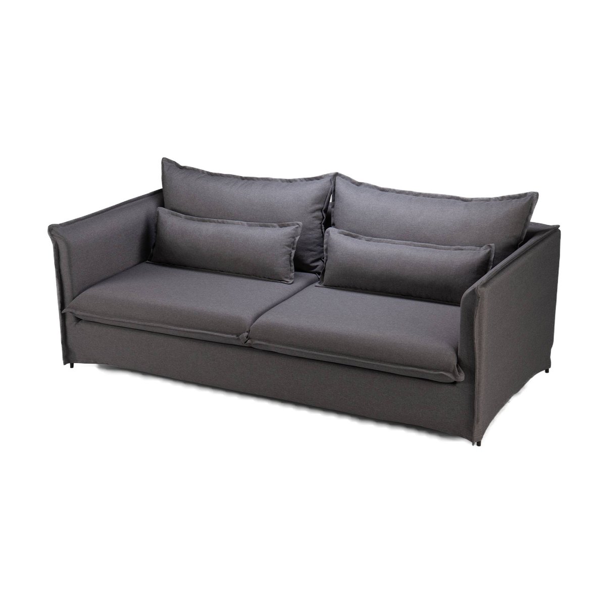 Canapé en polyester MADRID gris, MADE IN MEUBLES