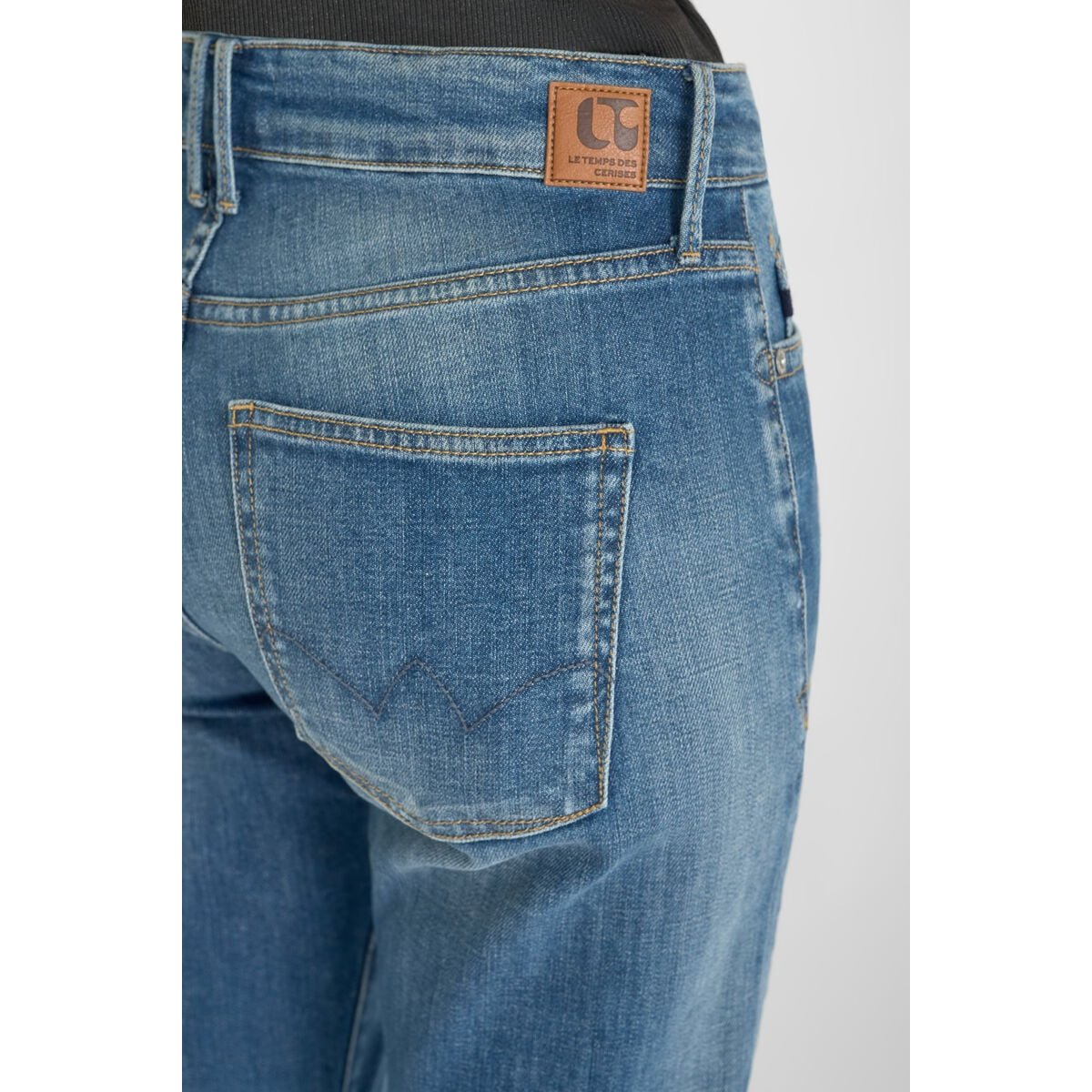 Jeans droite 400/18, longueur 34 blue, LE TEMPS DES CERISES