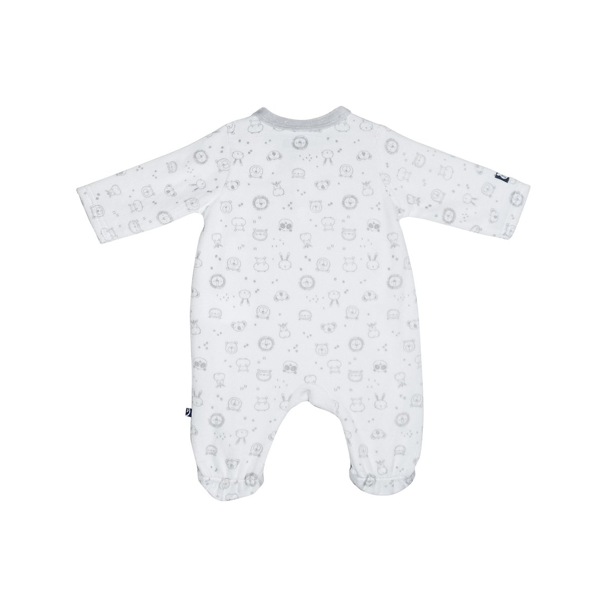 Dors bien gaylord velours rase ouverture devant naissance gris, SUCRE D'ORGE