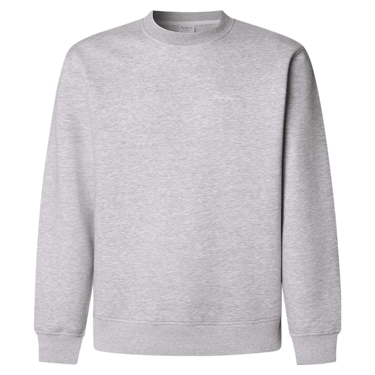 Sweat-Shirt À Col Rond Avec Logo gris chine, PEPE JEANS