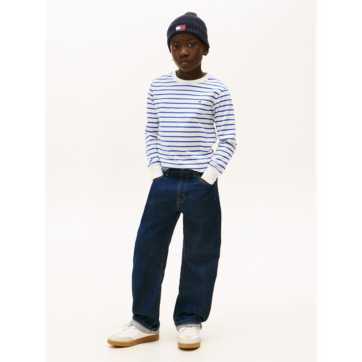 Breton Striped Long Sleeve T-Shirt blue striped, TOMMY HILFIGER