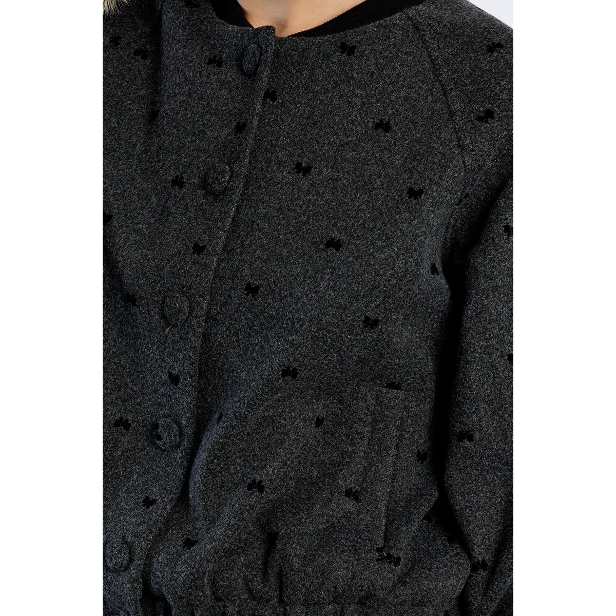 Bomber rayé, détails nœuds dark grey, LILI SIDONIO
