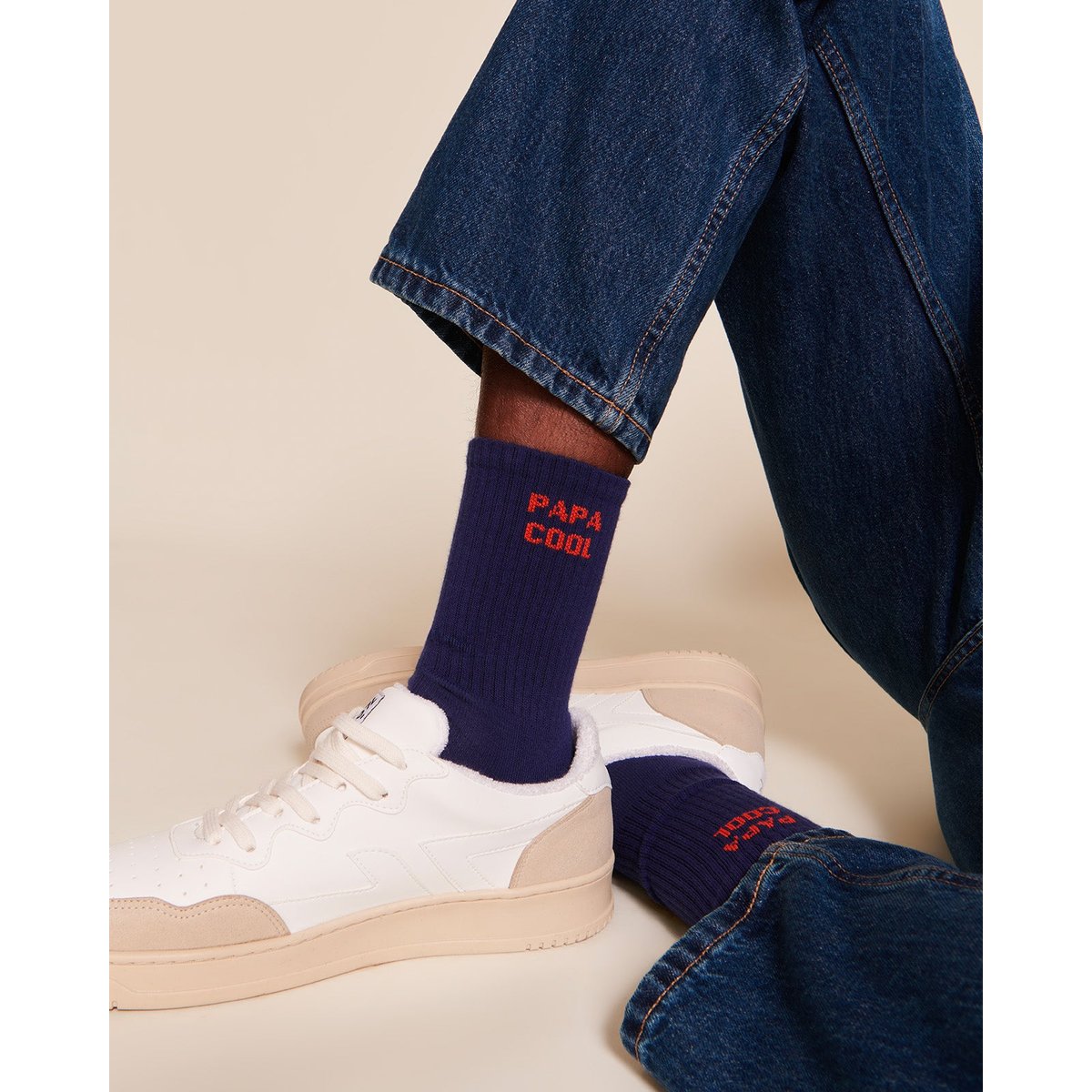 Chaussettes papa cool, FAMILY SOCKS bleu - bleu - bleu, EMOI EMOI