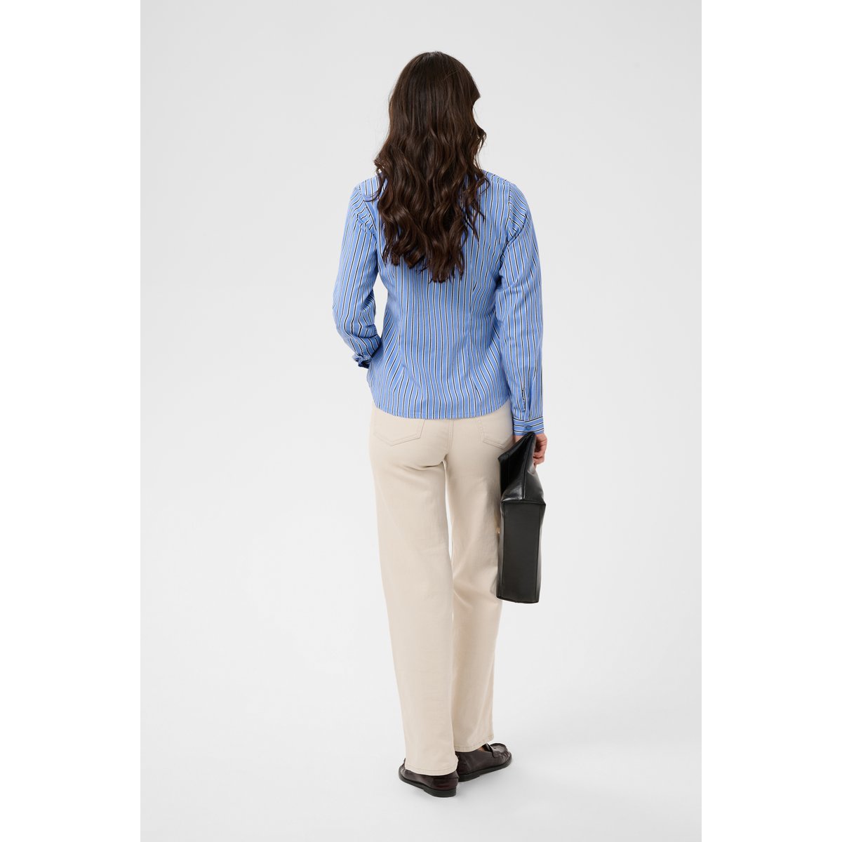 Chemise à manches longues bleu provance/chalk/black deep, KAFFE