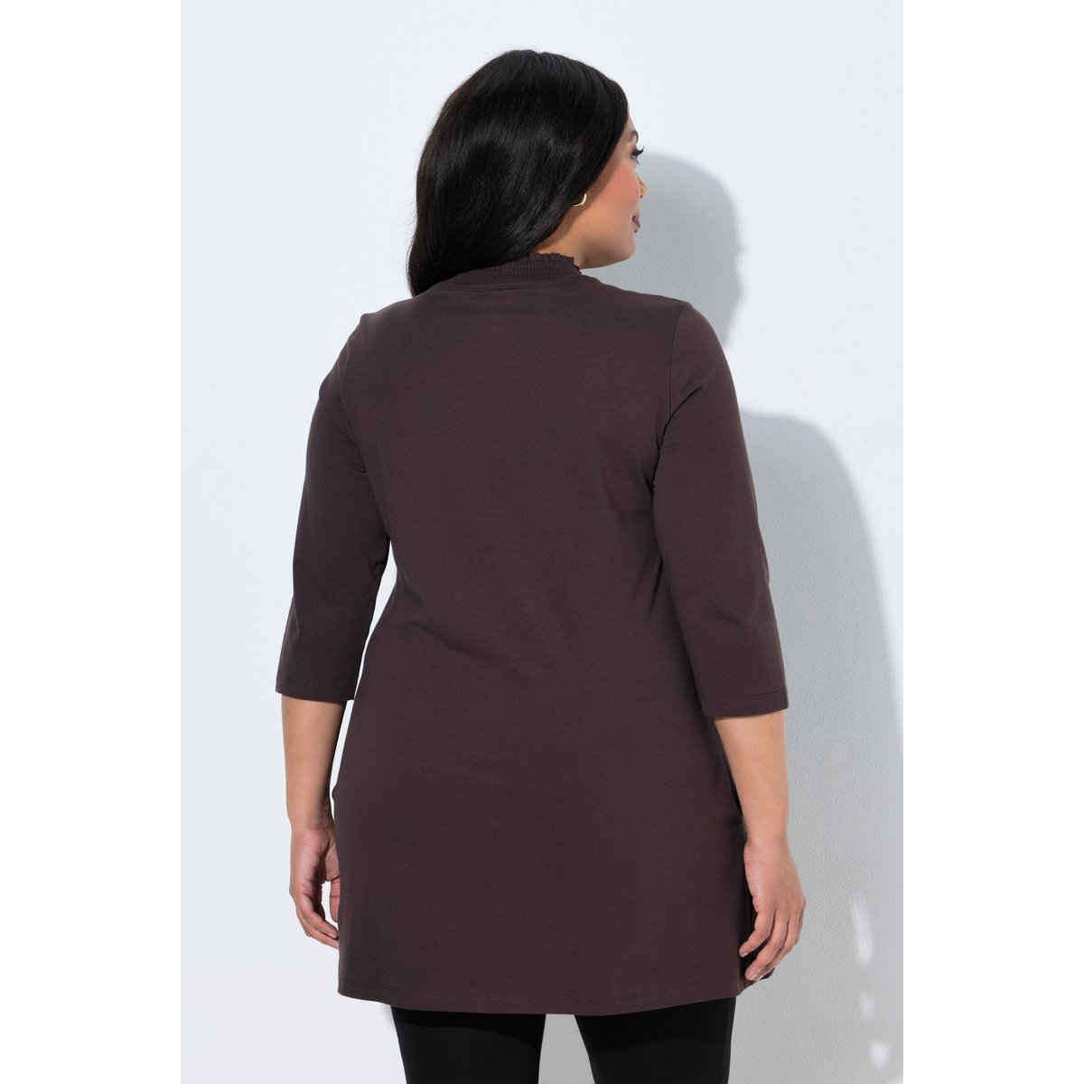 T-shirt long acajou, ULLA POPKEN