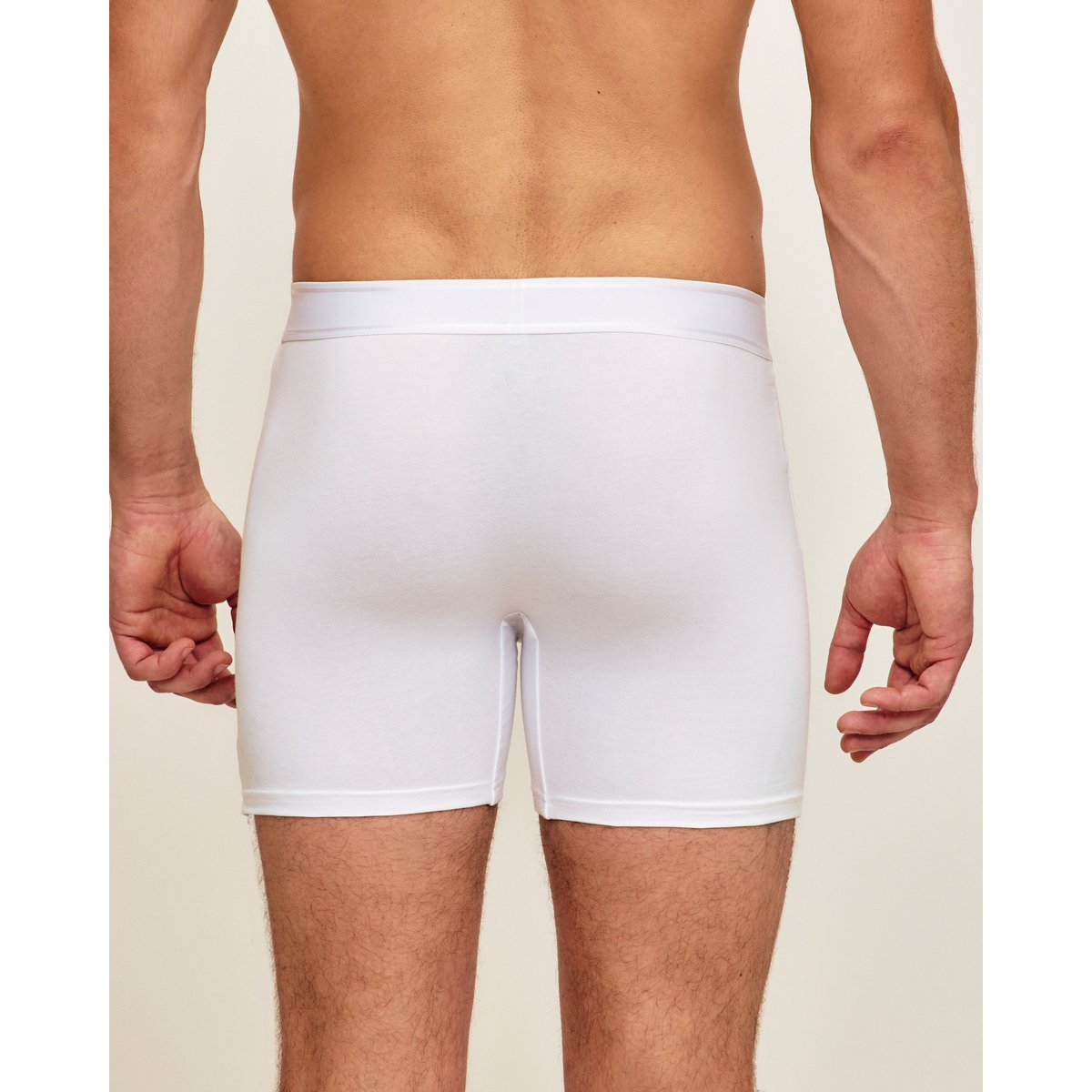 Boxer long en coton LONGBOXIZ blanc, UNDIZ