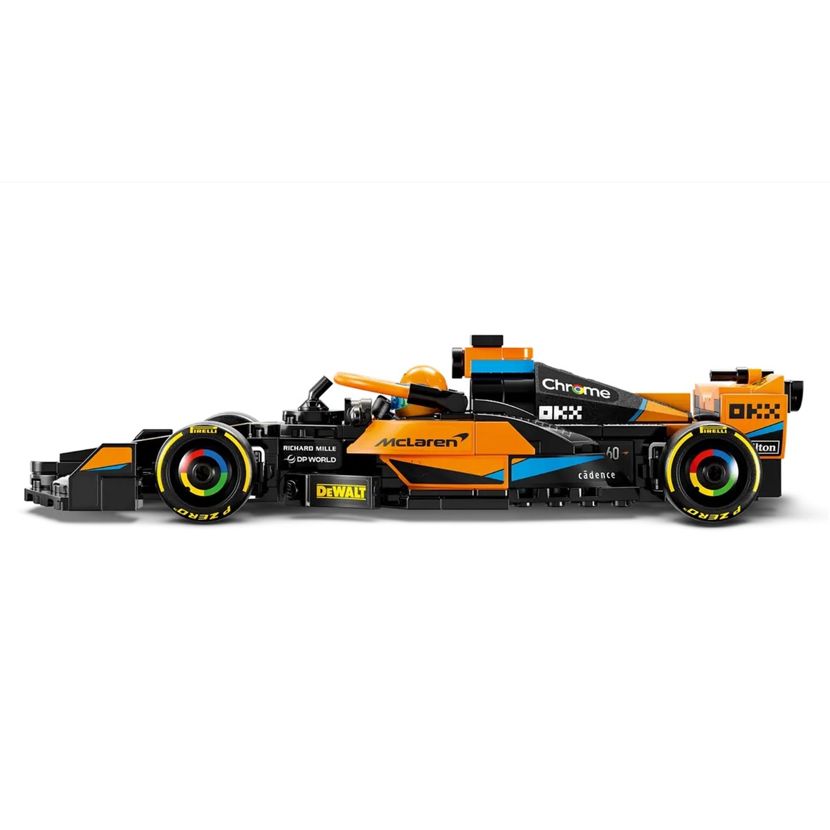 LEGO Speed Champions - Voiture de F1 McLaren 2023 - Modèle 76919 à Construire noir et orange, LEGO