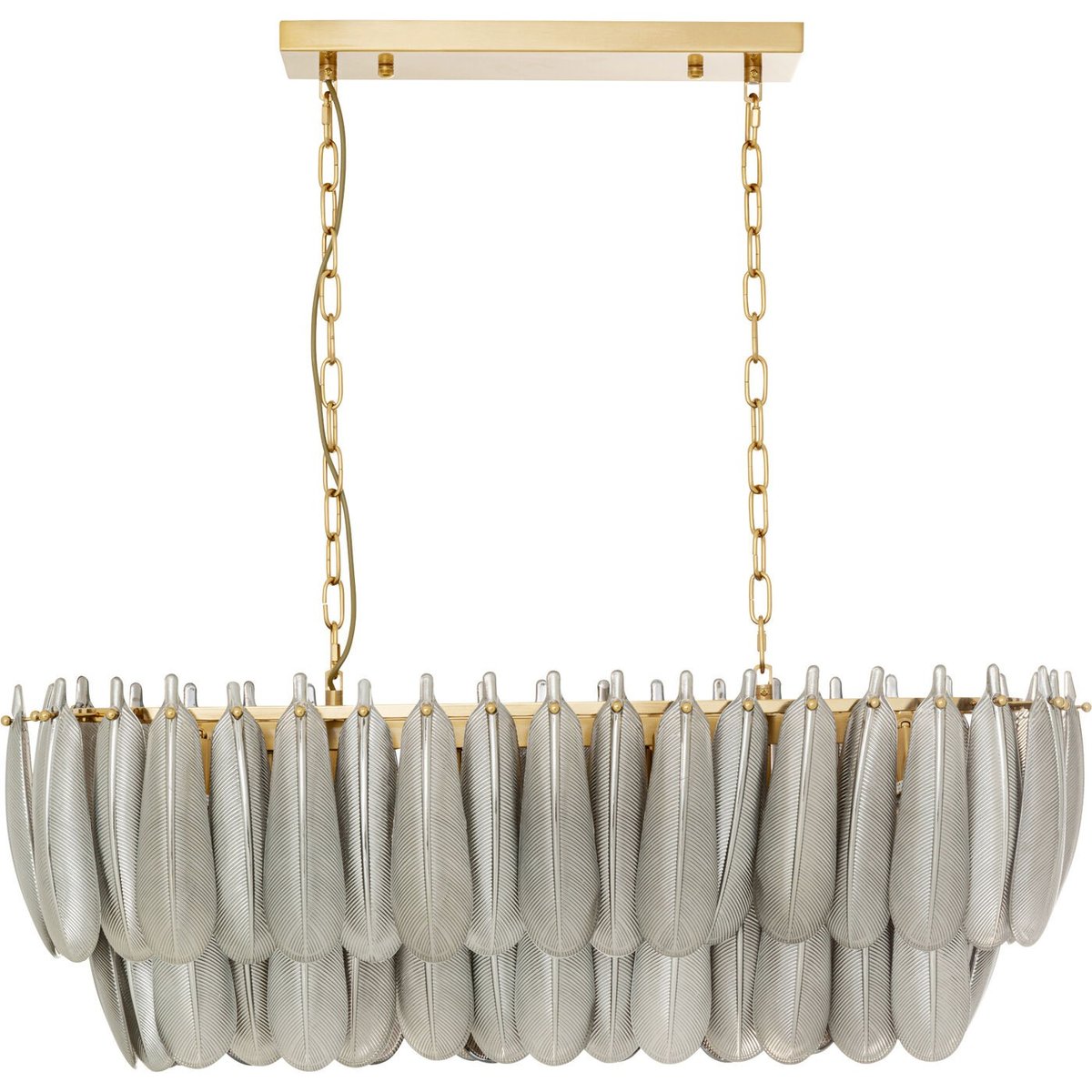 Suspension plumes en verre argent, KARE DESIGN