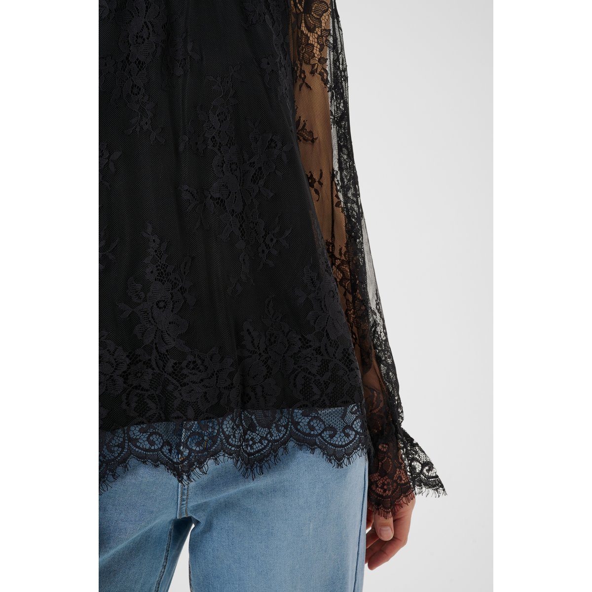 Blouse à manches longues noir pitch black, CREAM