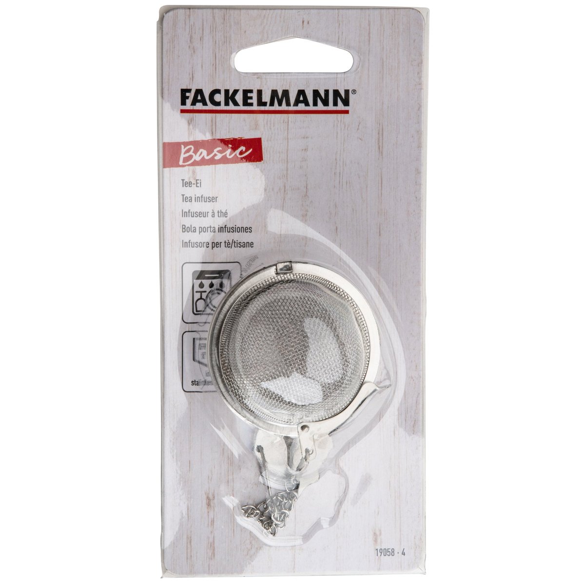 Boule a thé avec chaine en inox ESSENTIAL inox, FACKELMANN