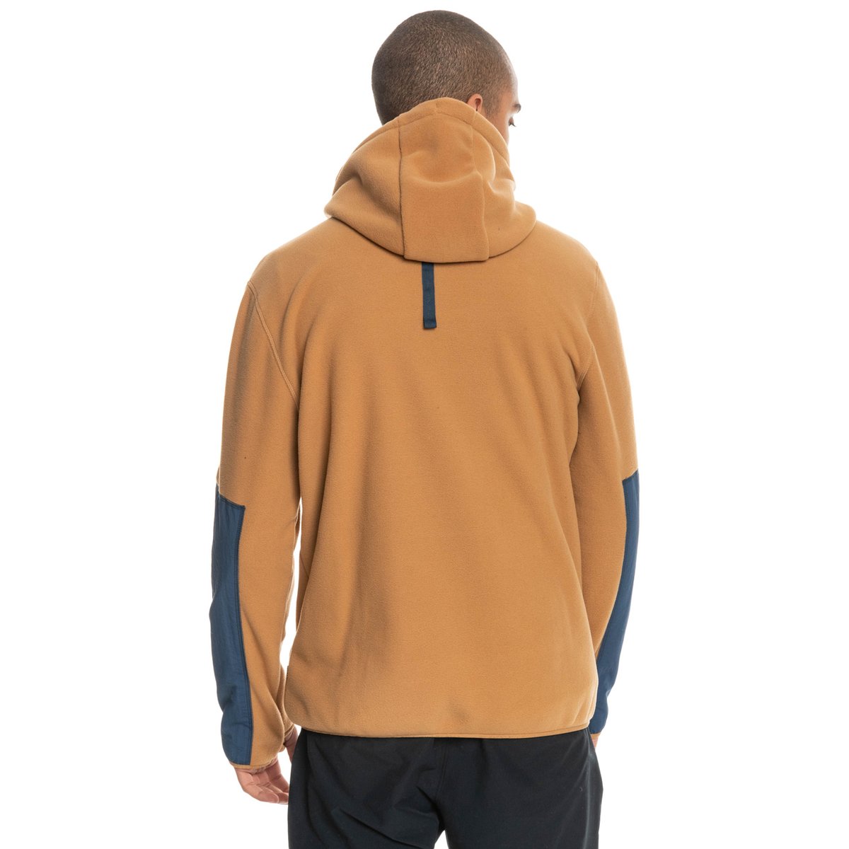 Sweat à capuche zippé DOWN TIME marron tobacco brown, QUIKSILVER