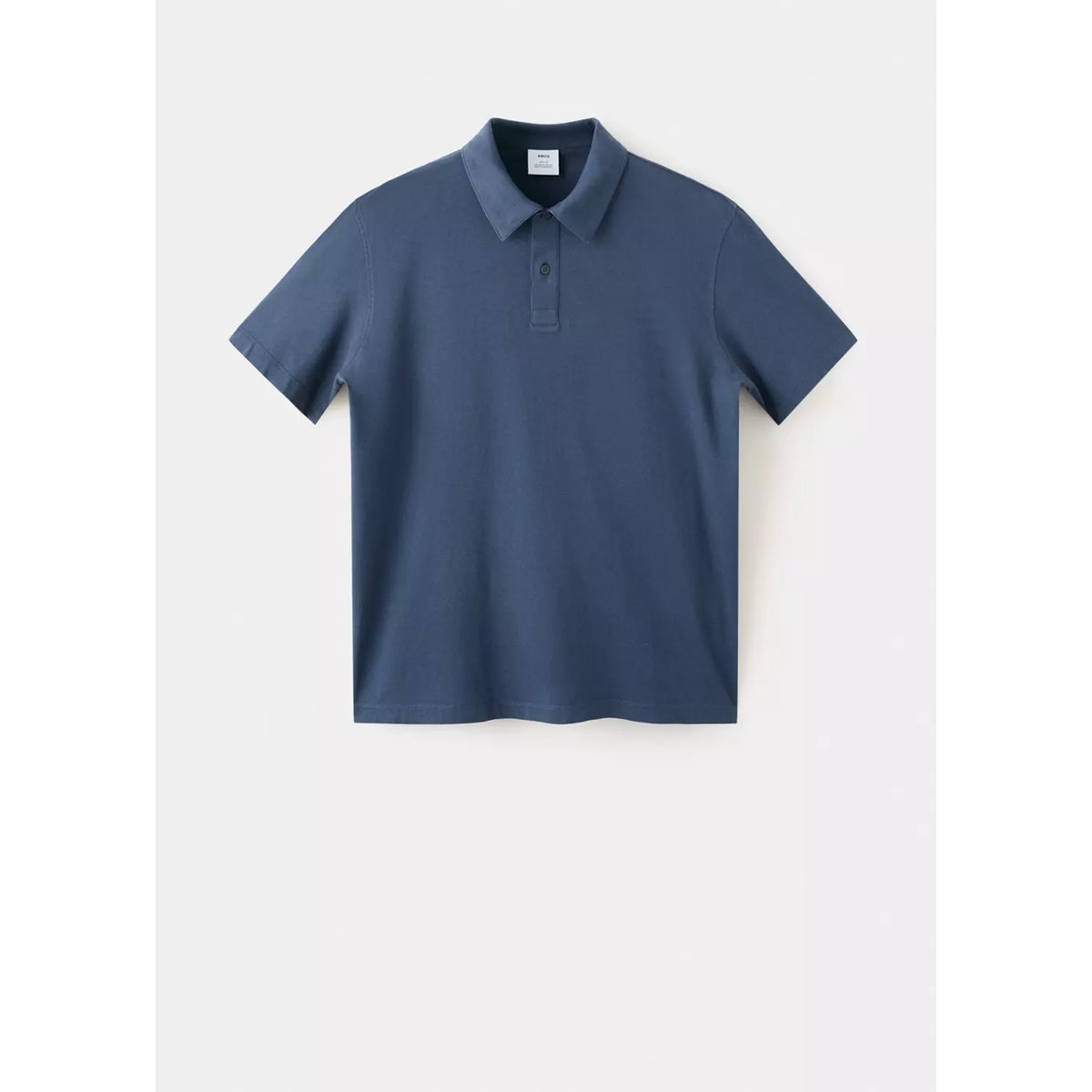 Polo uni 100 % coton bleu marine, MANGO MAN