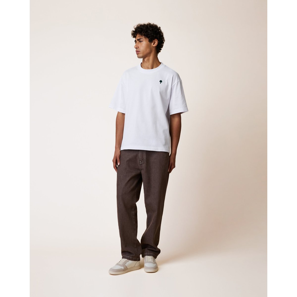 T-shirt en maille blanc, FAGUO