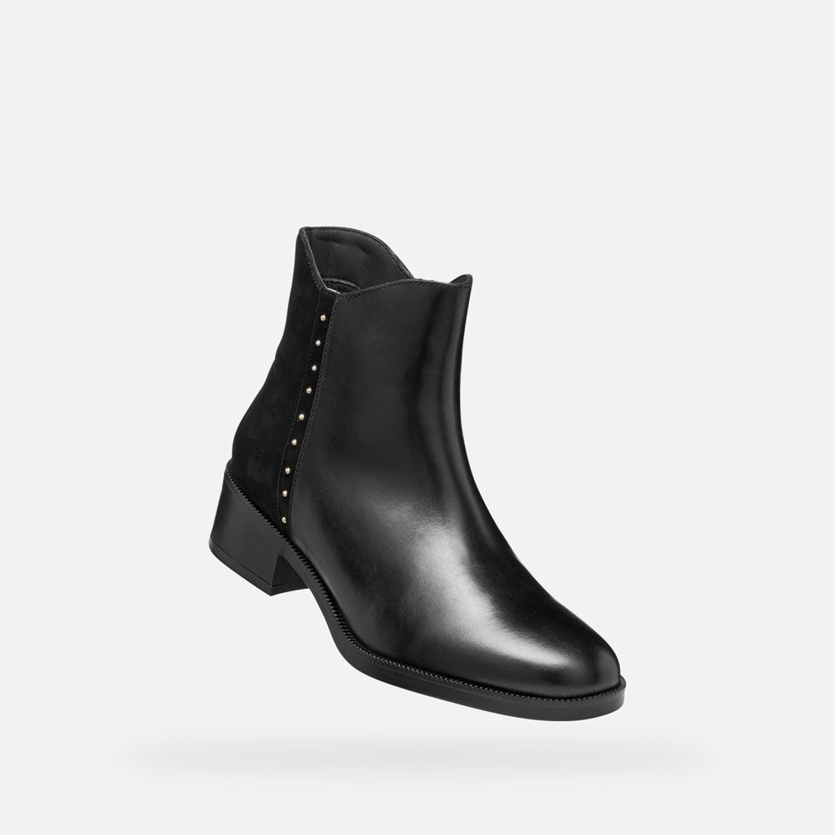 Bottines en cuir, CAMEXIA noir, GEOX