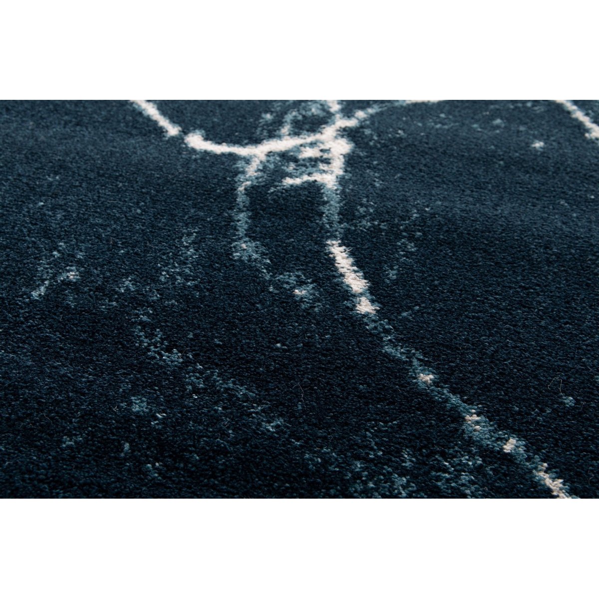 Tapis ultra doux et design MARBLE bleu naturel, AFK LIVING