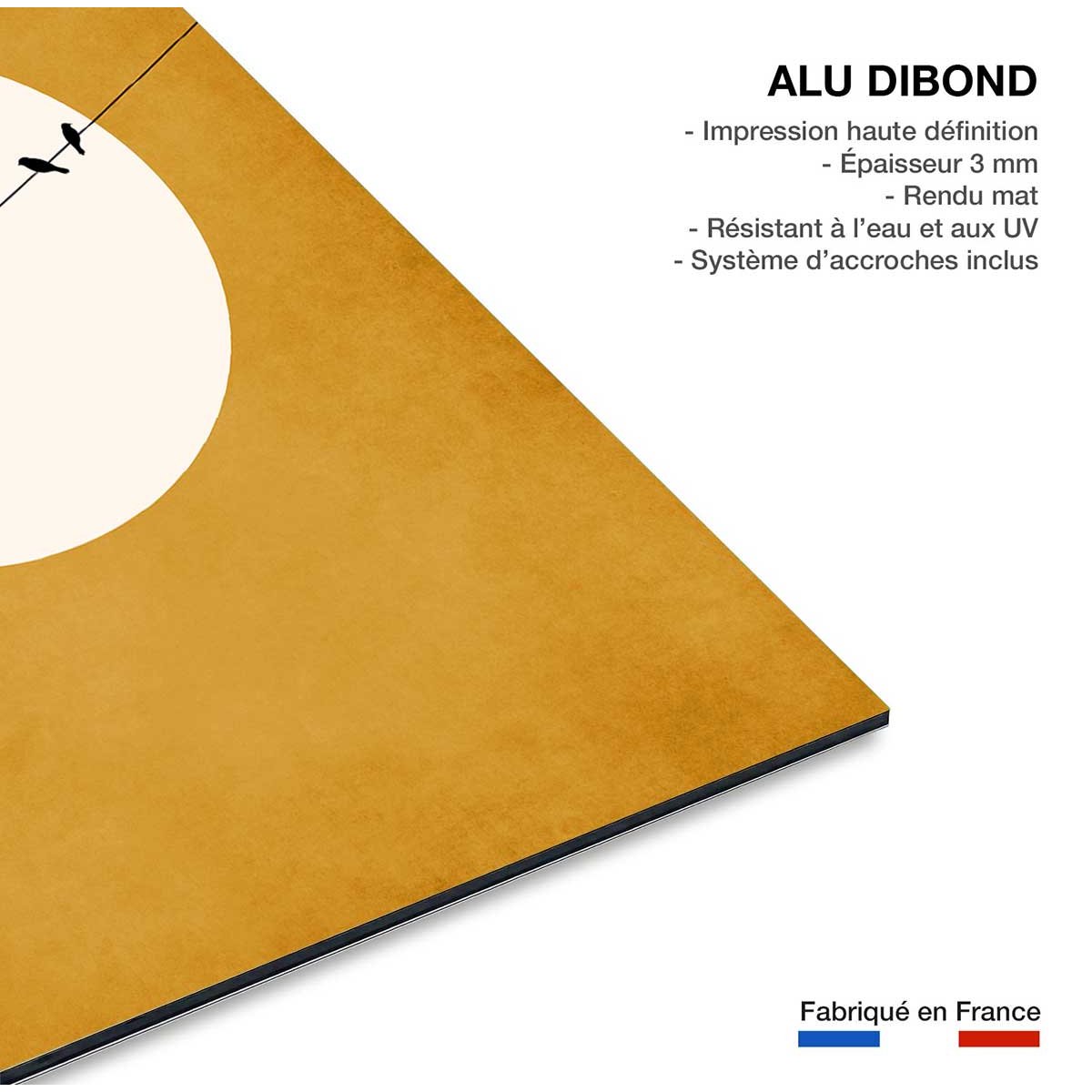 Tableau dessin Gazouillis tableau alu dibond, HEXOA