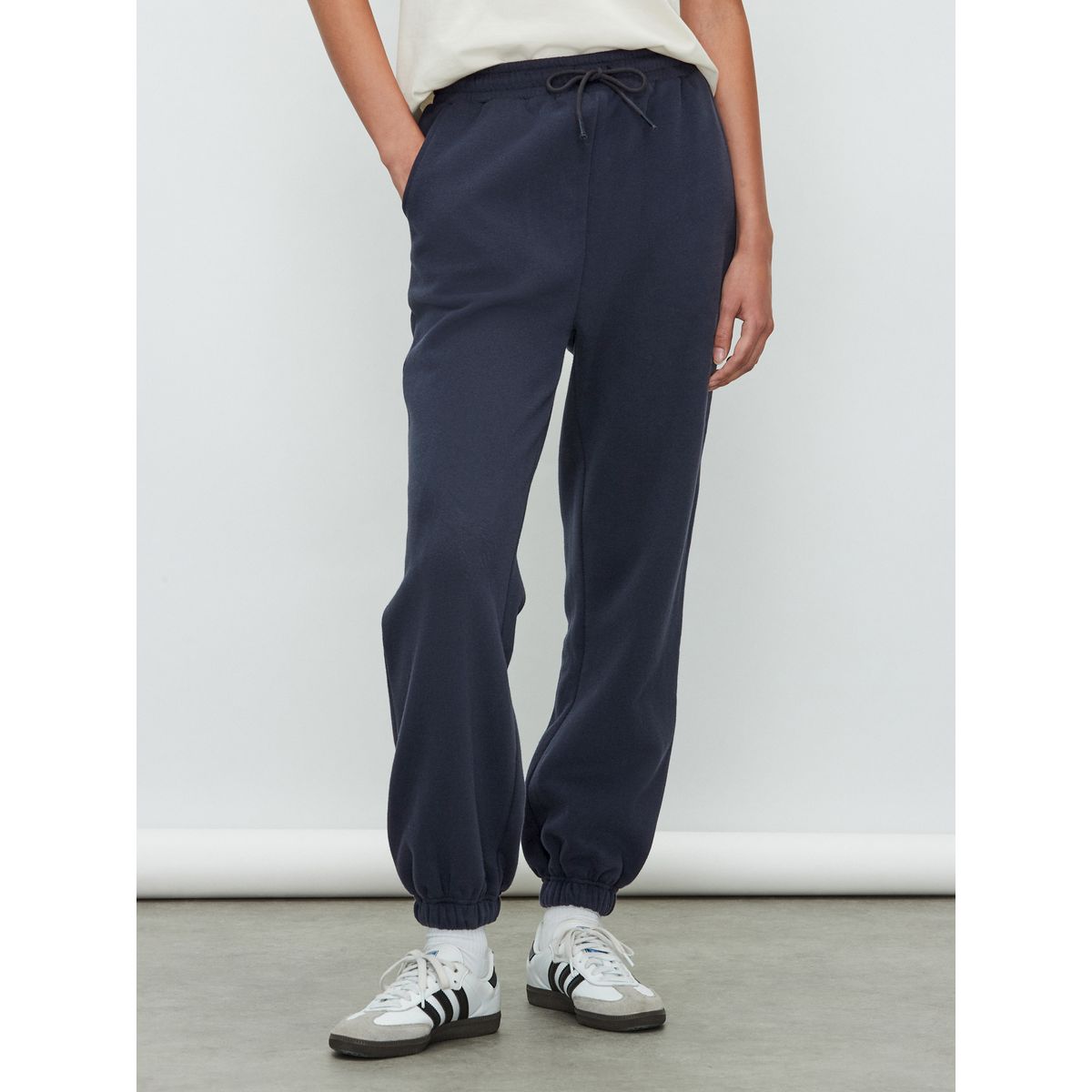 Pantalon de jogging à ourlets élastiques bleu marine, NEXT