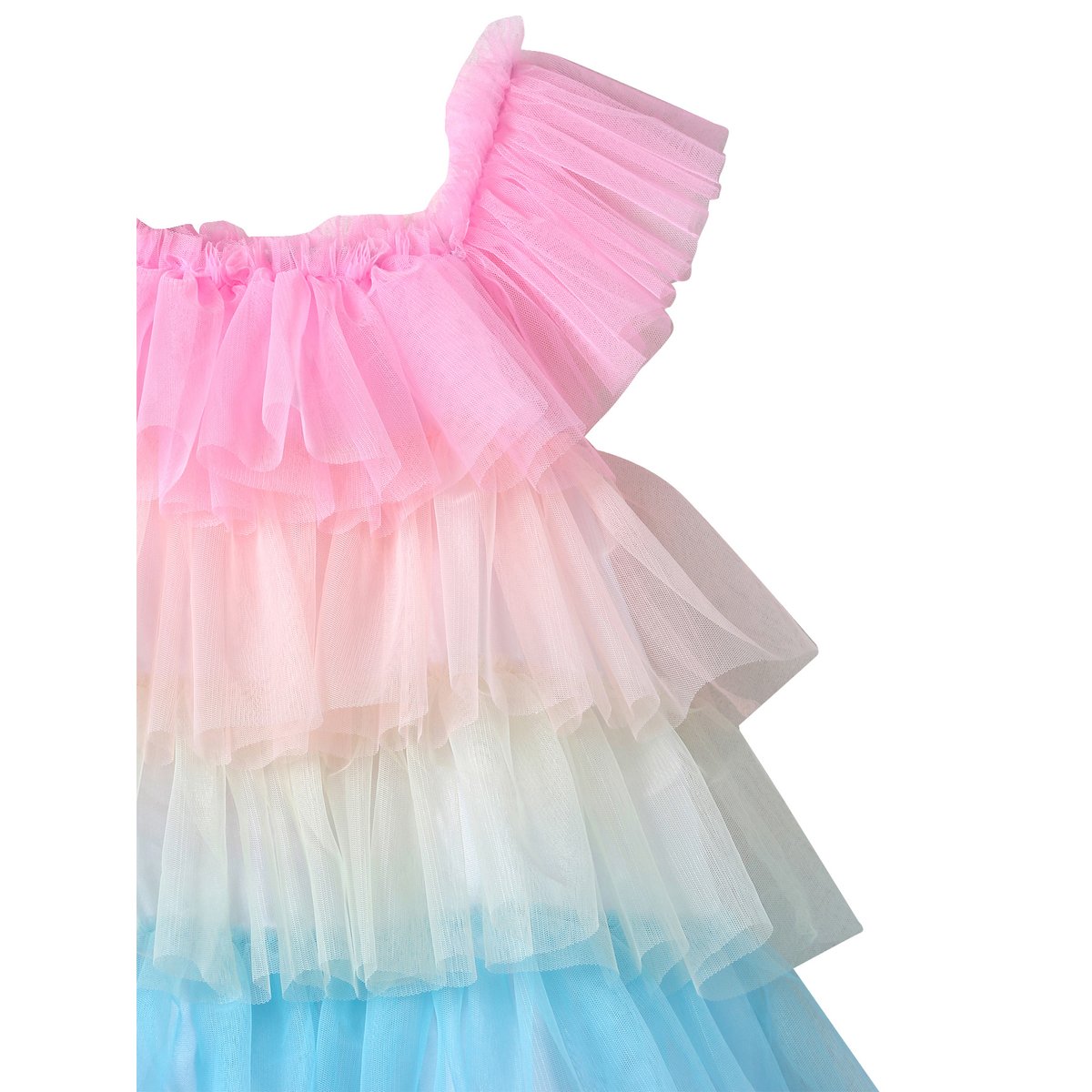 Robe de princesse arc-en-ciel multicolore, VERTBAUDET