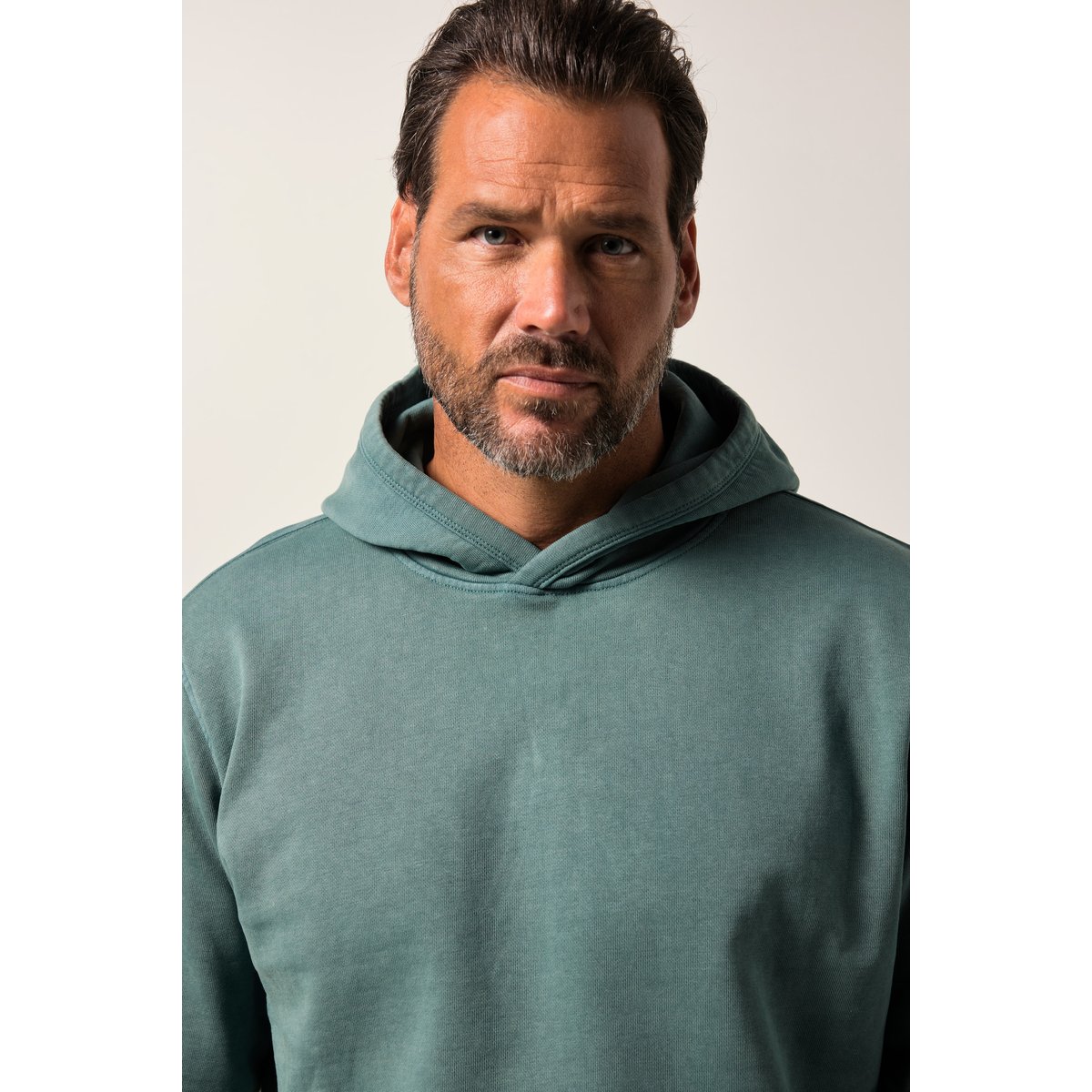 Sweat-shirt à capuche, en molleton eucalyptus, JP1880