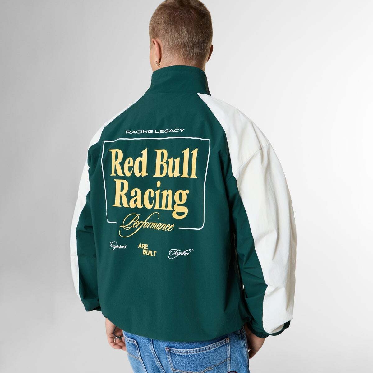 Veste À Col Montant Avec Logo vert foncé, PEPE JEANS