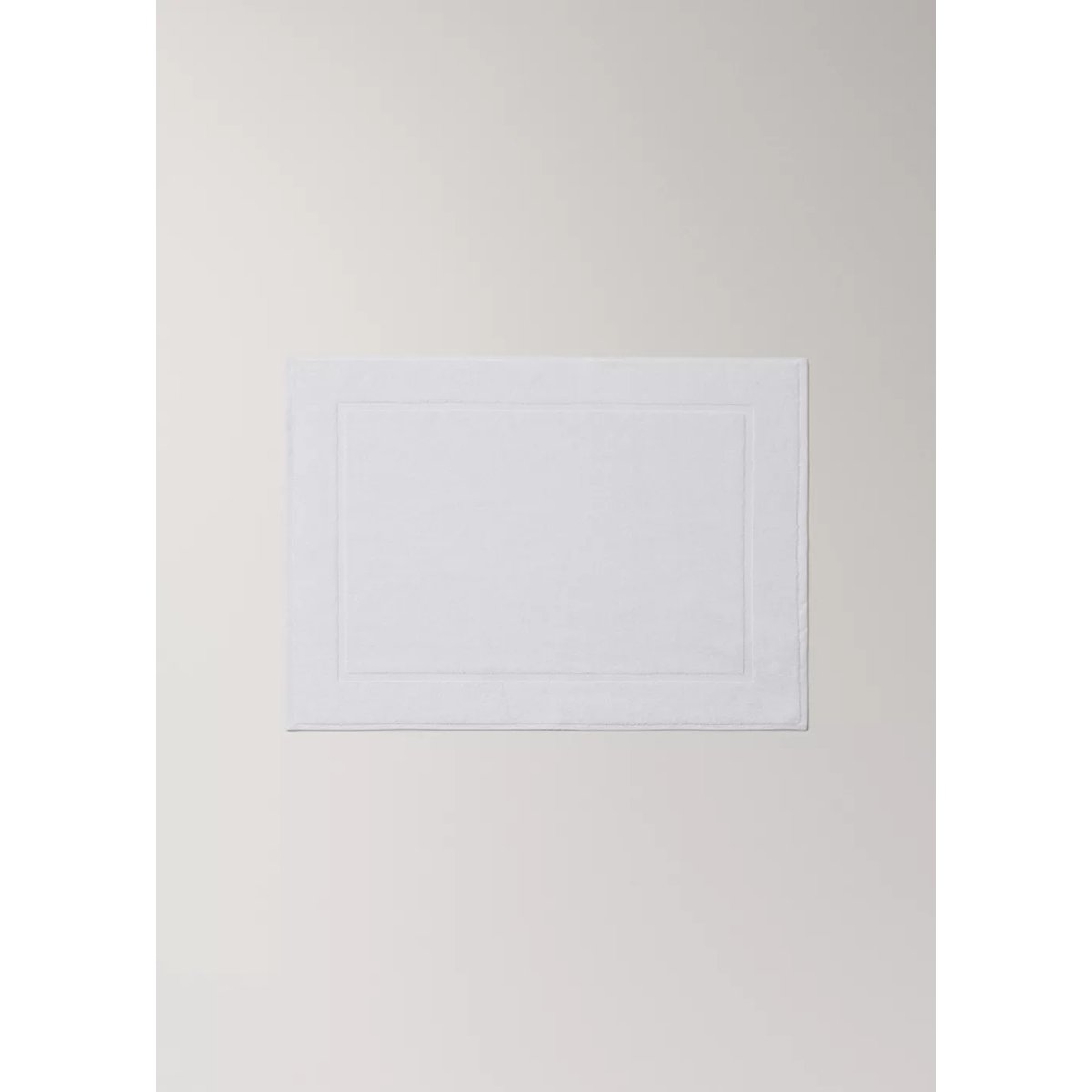 Tapis de bain antidérapant 100 % coton blanc, MANGO HOME