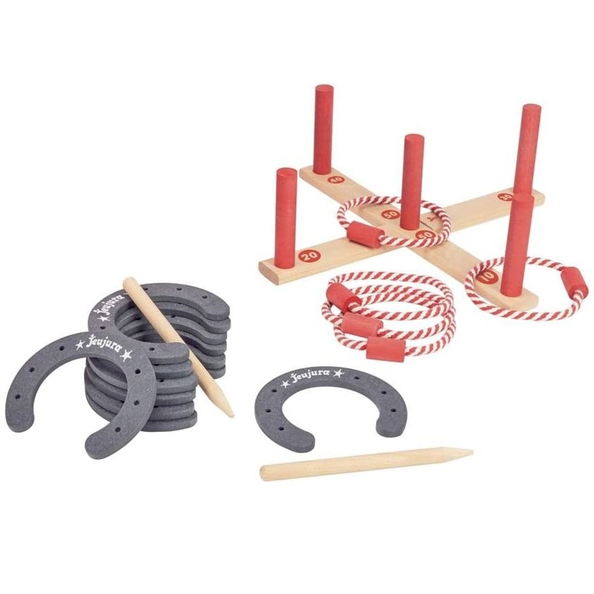 Jeu de lancer en bois rouge, JEUJURA