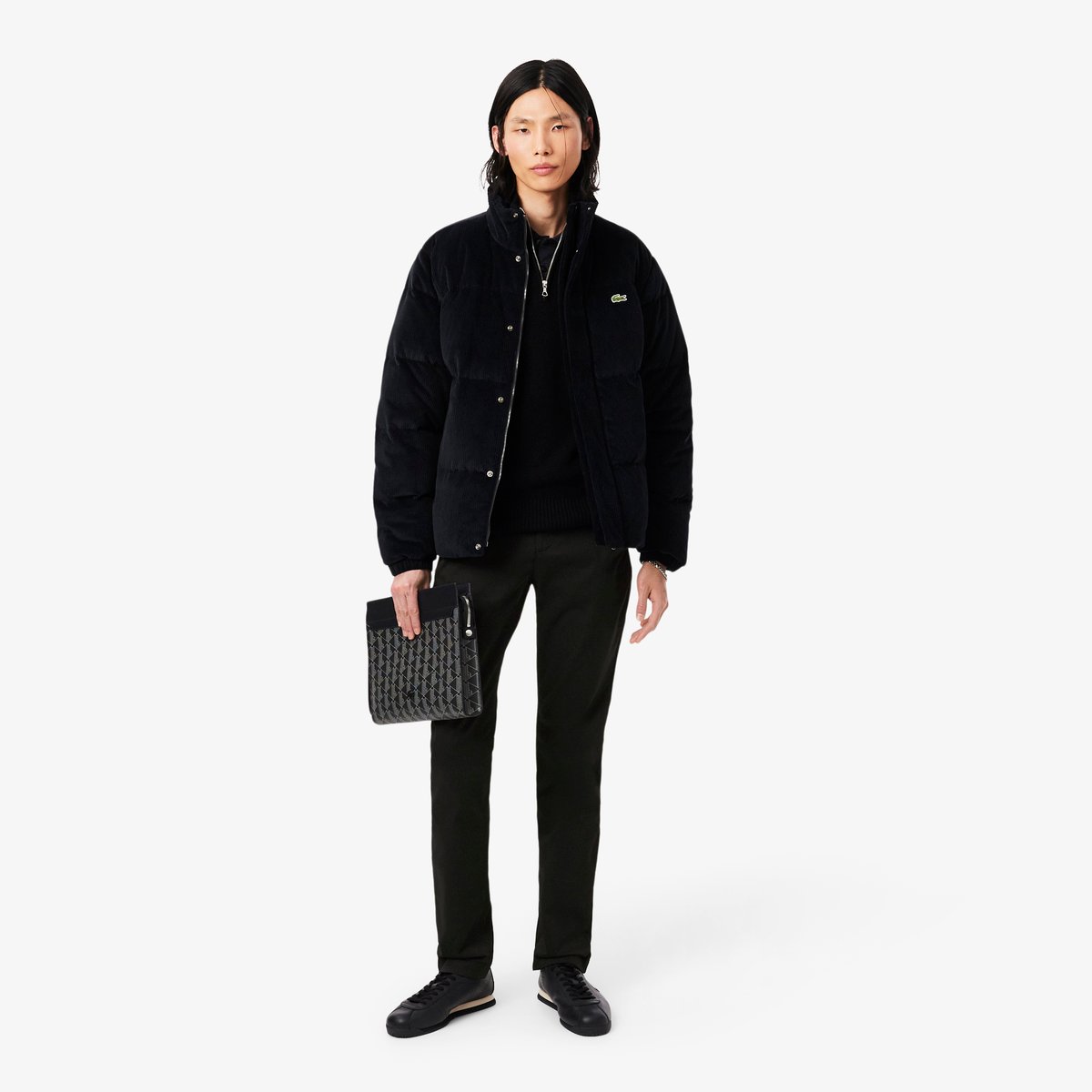 Chino twill stretch slim fit noir-031, LACOSTE
