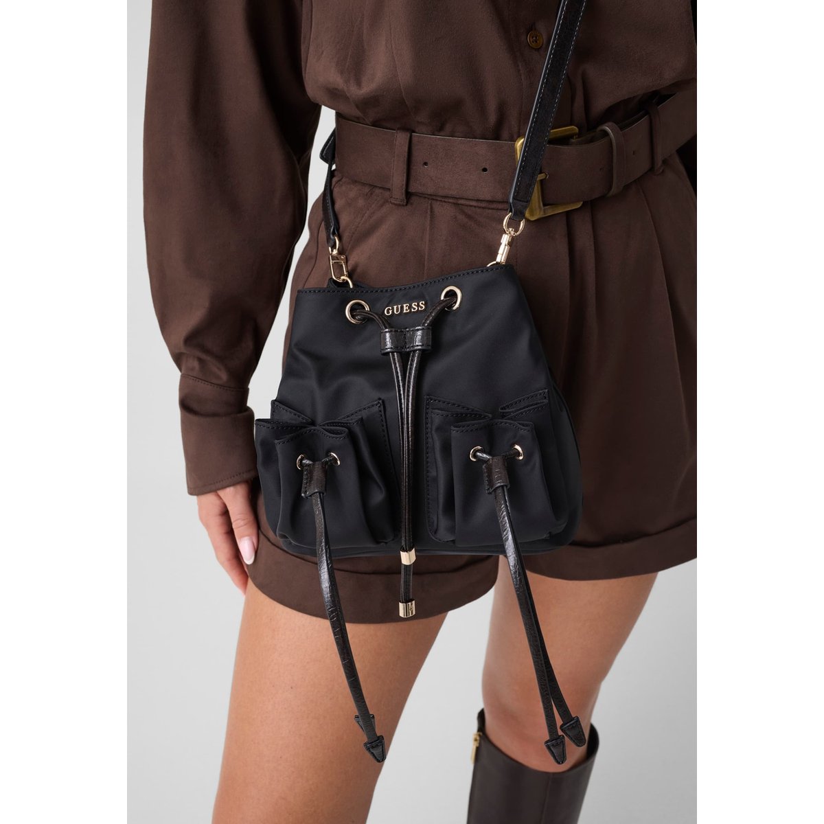 Sac Seau Theodora noir, GUESS