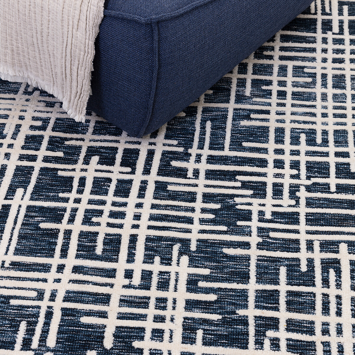 Blueprint Pattern Abstract Rug blue, ÉDITÉ