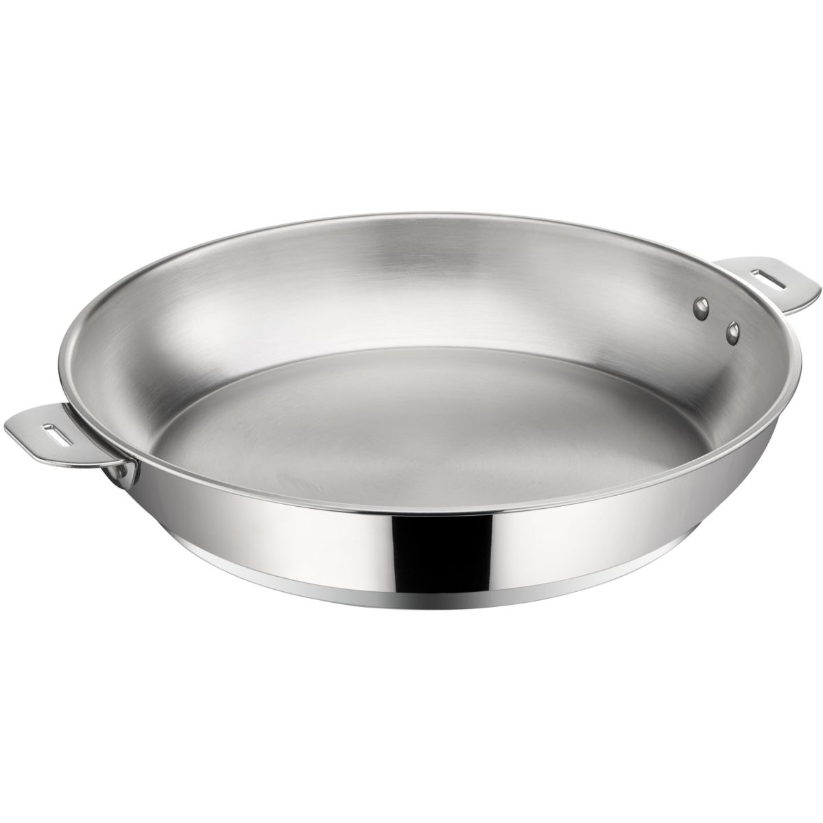 Poêle LAGOSTINA Salvaspazio+ inox non revetu 28cm gris, LAGOSTINA