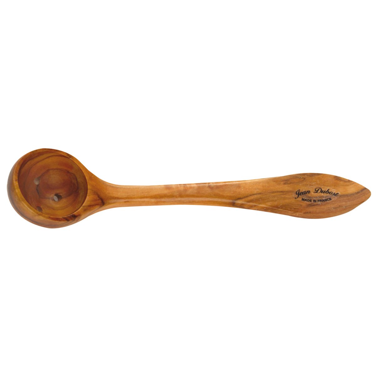 Cuillère à olives en bois d'olivier 18 cm marron, JEAN DUBOST