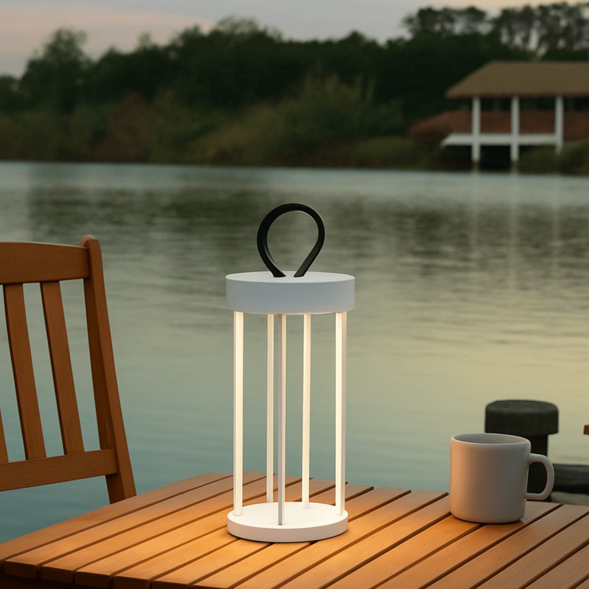 Lanterne LED nomade tactile - ASTRÉA blanc, KOSILUM