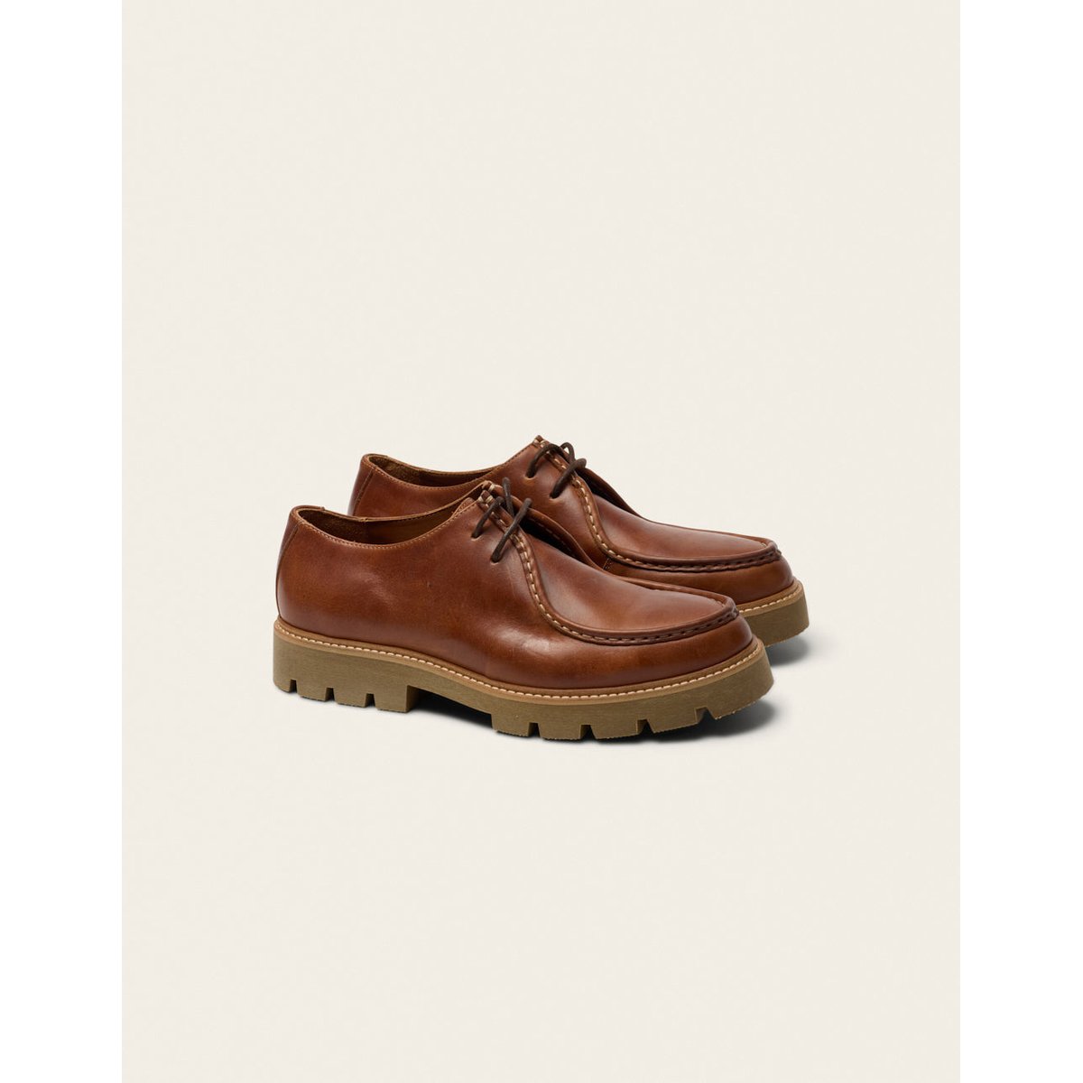 Derbies GONTRAN cuir cognac, ODAJE