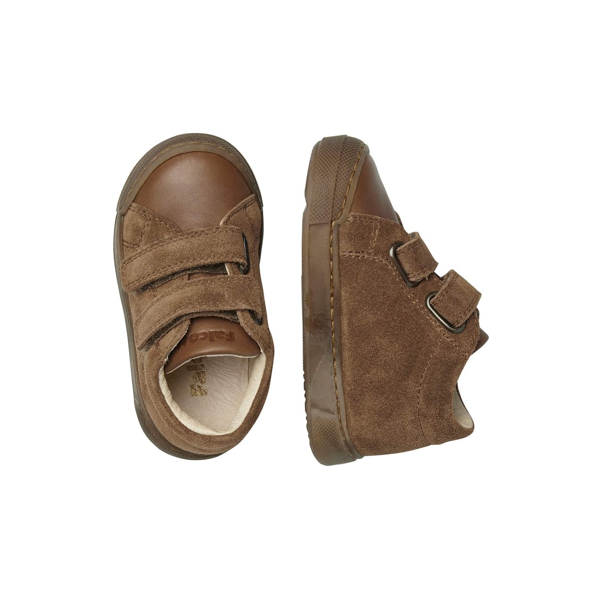 Baskets en cuir et suède SNOPES VL marron, FALCOTTO