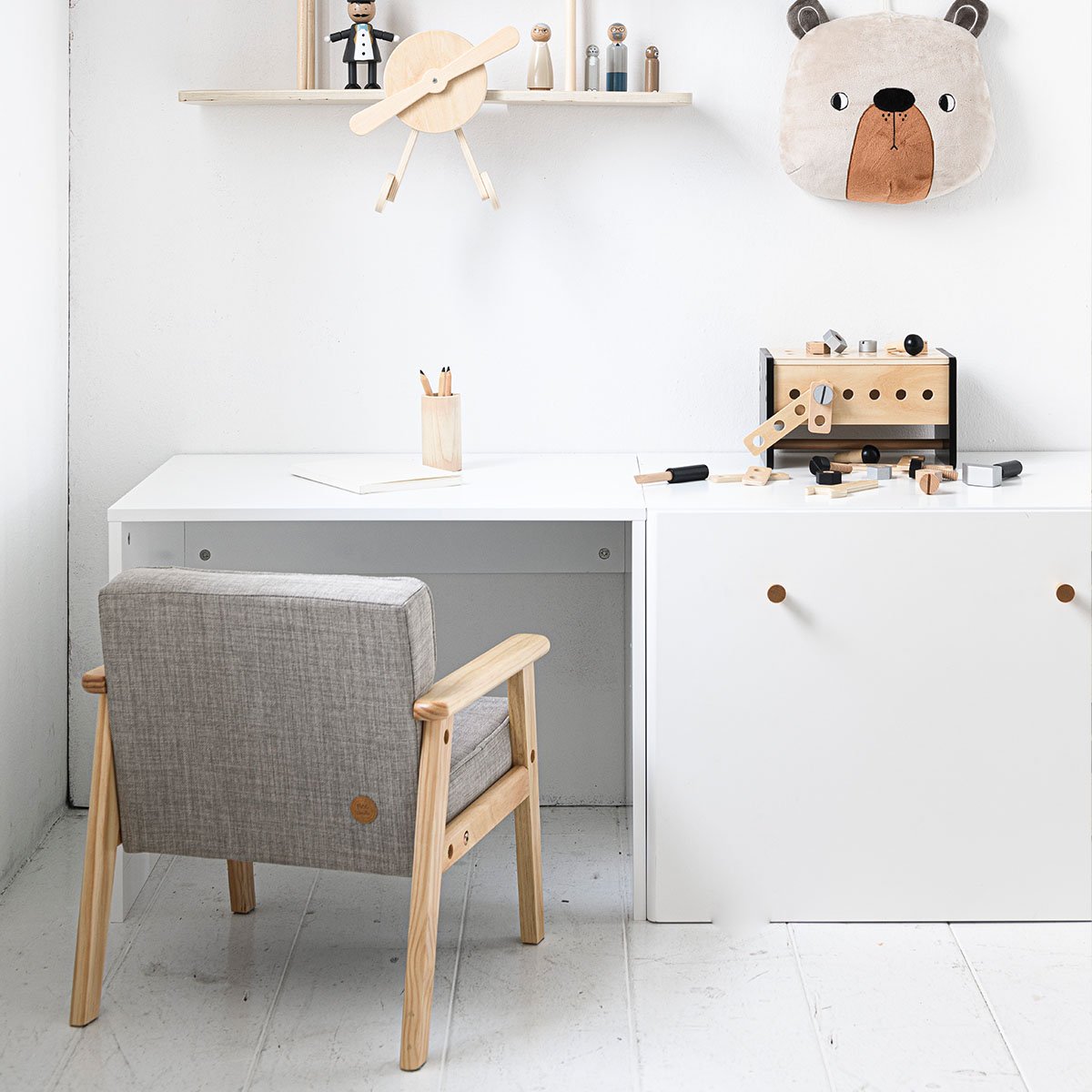 Bureau table enfant "Brise" BRISE blanc, PETITE AMELIE