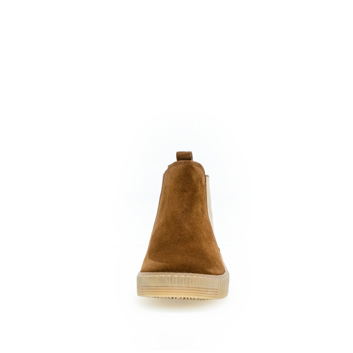 Bottines en daim à talon plat marron, GABOR