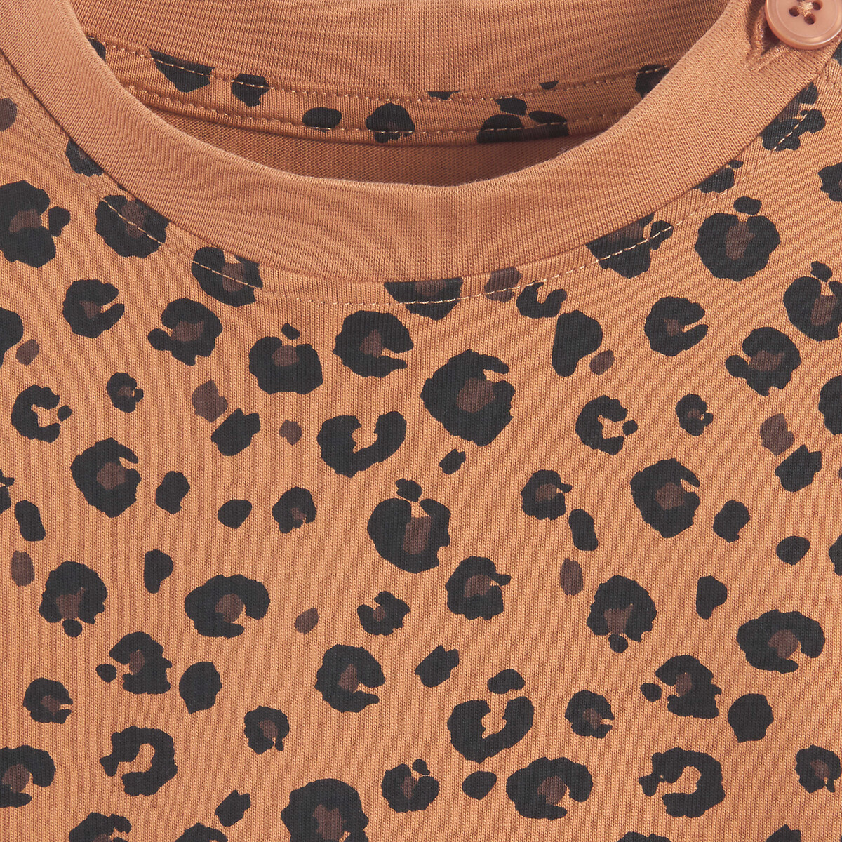 T-shirt met lange mouwen en luipaardprint luipaardprint, LA REDOUTE COLLECTIONS