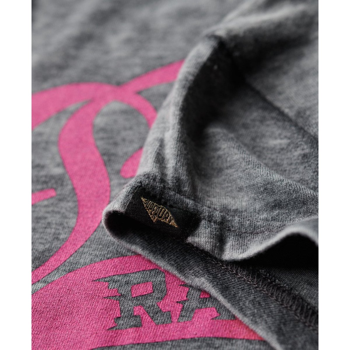 T-shirt à manches courtes Fade Rock Graphic noir de jais, SUPERDRY