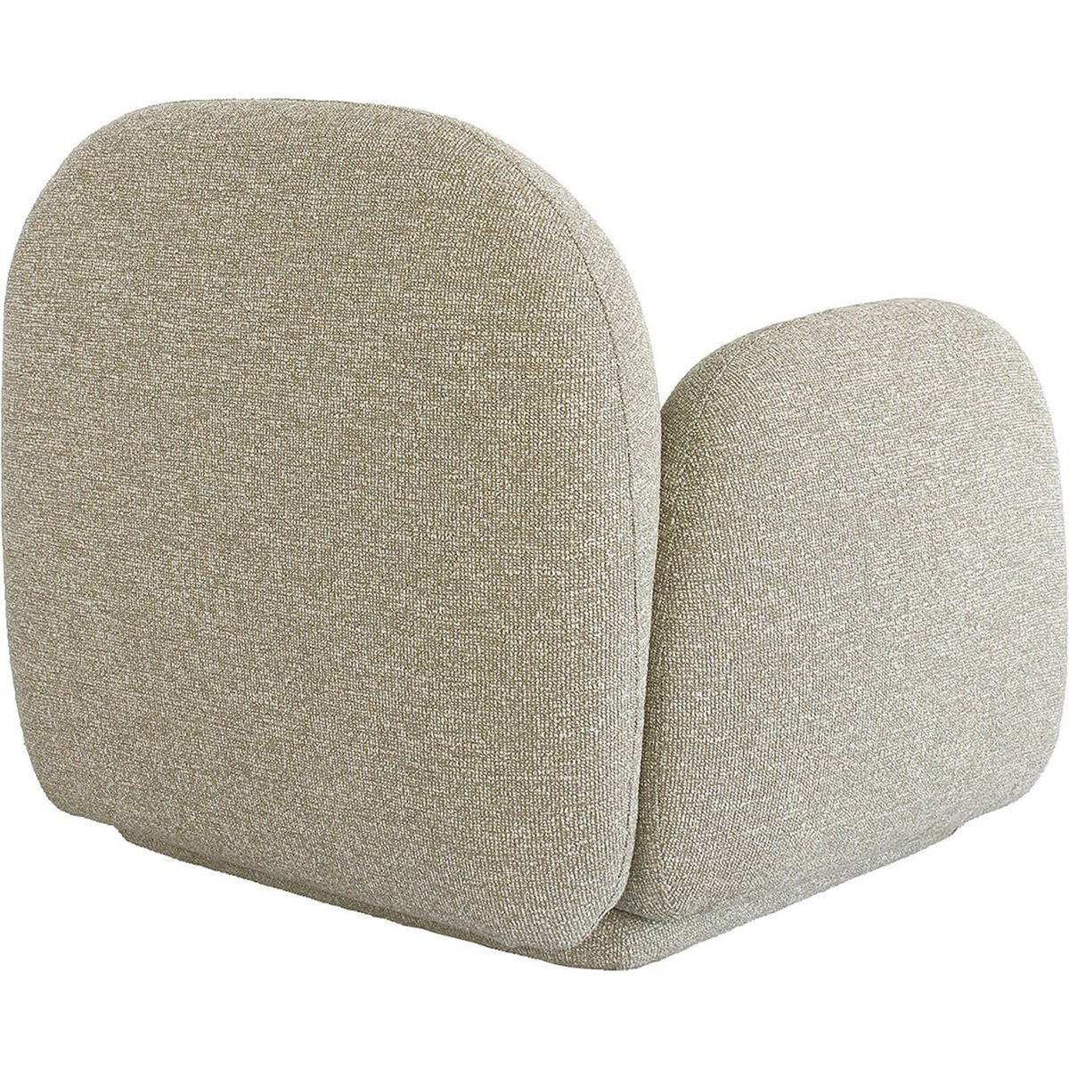 Fauteuil lounge enveloppant beige lodge, RECOLLECTION