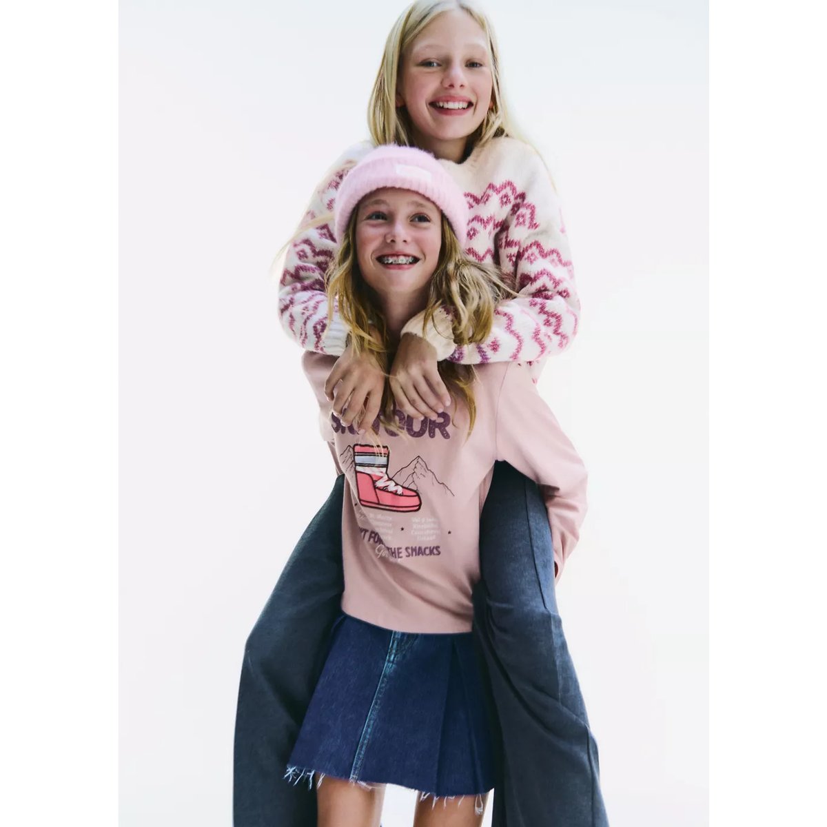 T-shirt coton détail imprimé rose, MANGO KIDS