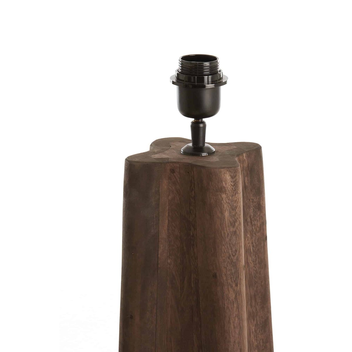 Lampadaire Bois NAVELLI gris, LIGHT & LIVING