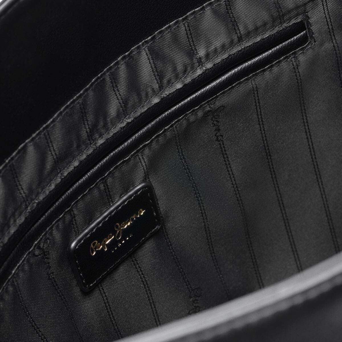 Sac Shopper Effet Cuir noir, PEPE JEANS