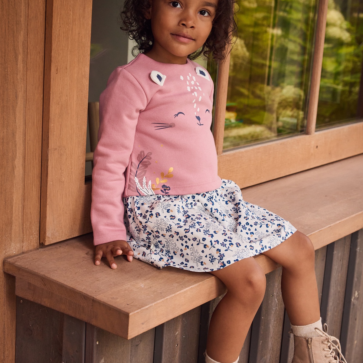 Robe enfant Céleste rose, PETIT BEGUIN